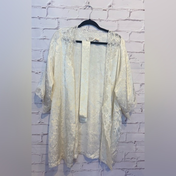 Victoria’s Secret Vintage Beige Lace Robe One Size - Picture 1 of 6